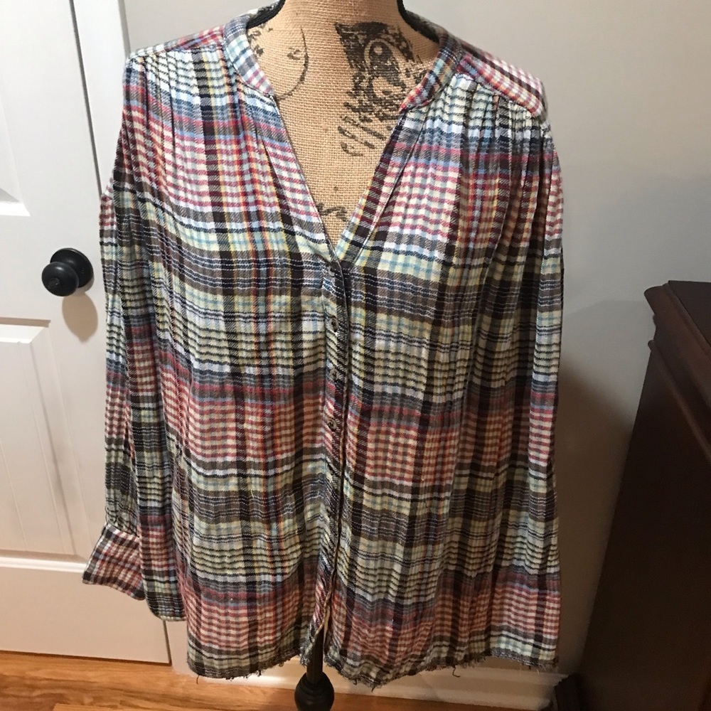 ▪️Free People Oversized Flannel